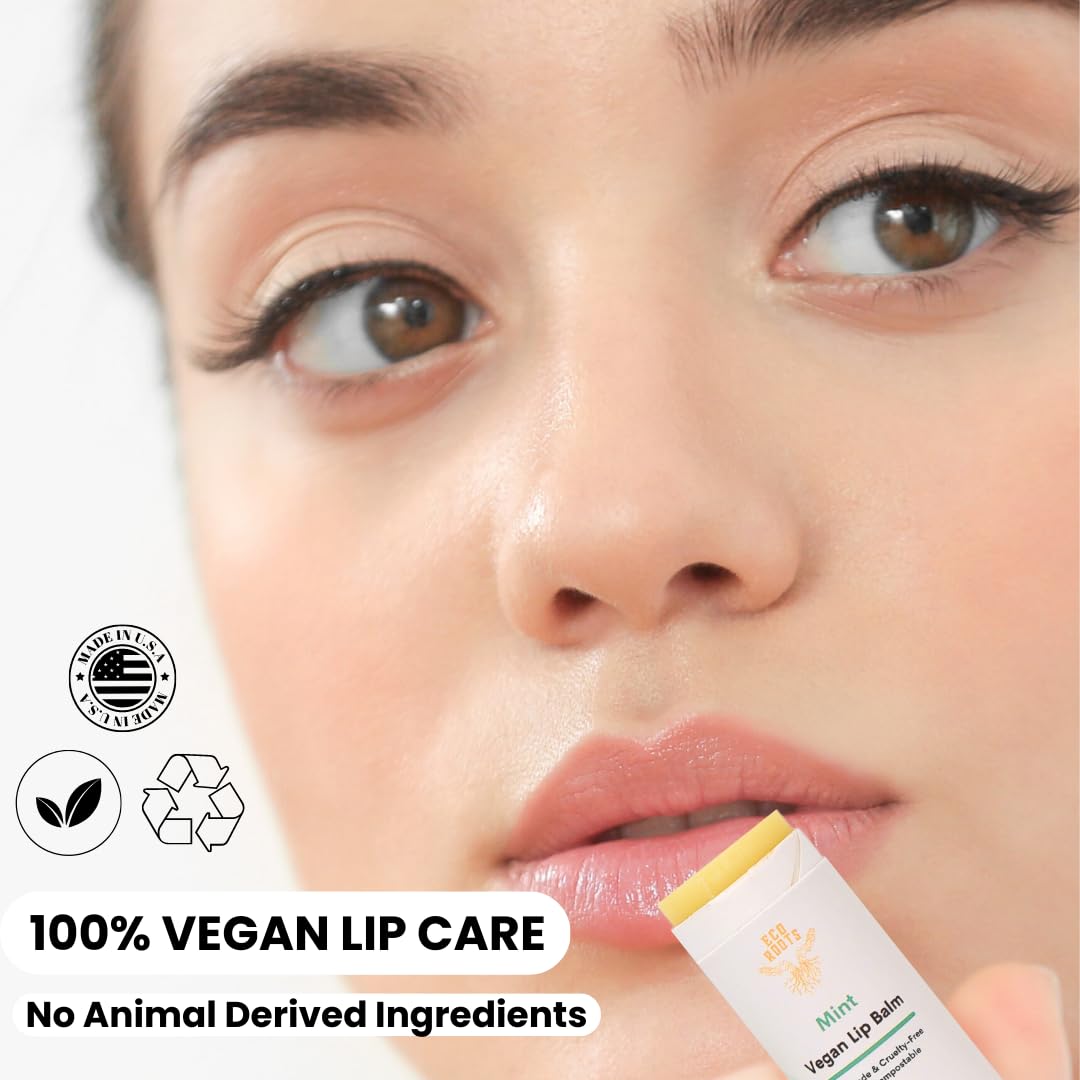 Organic Tinted Lip Balm 2-Pack: Coconut Oil & Plastic-Free Packaging