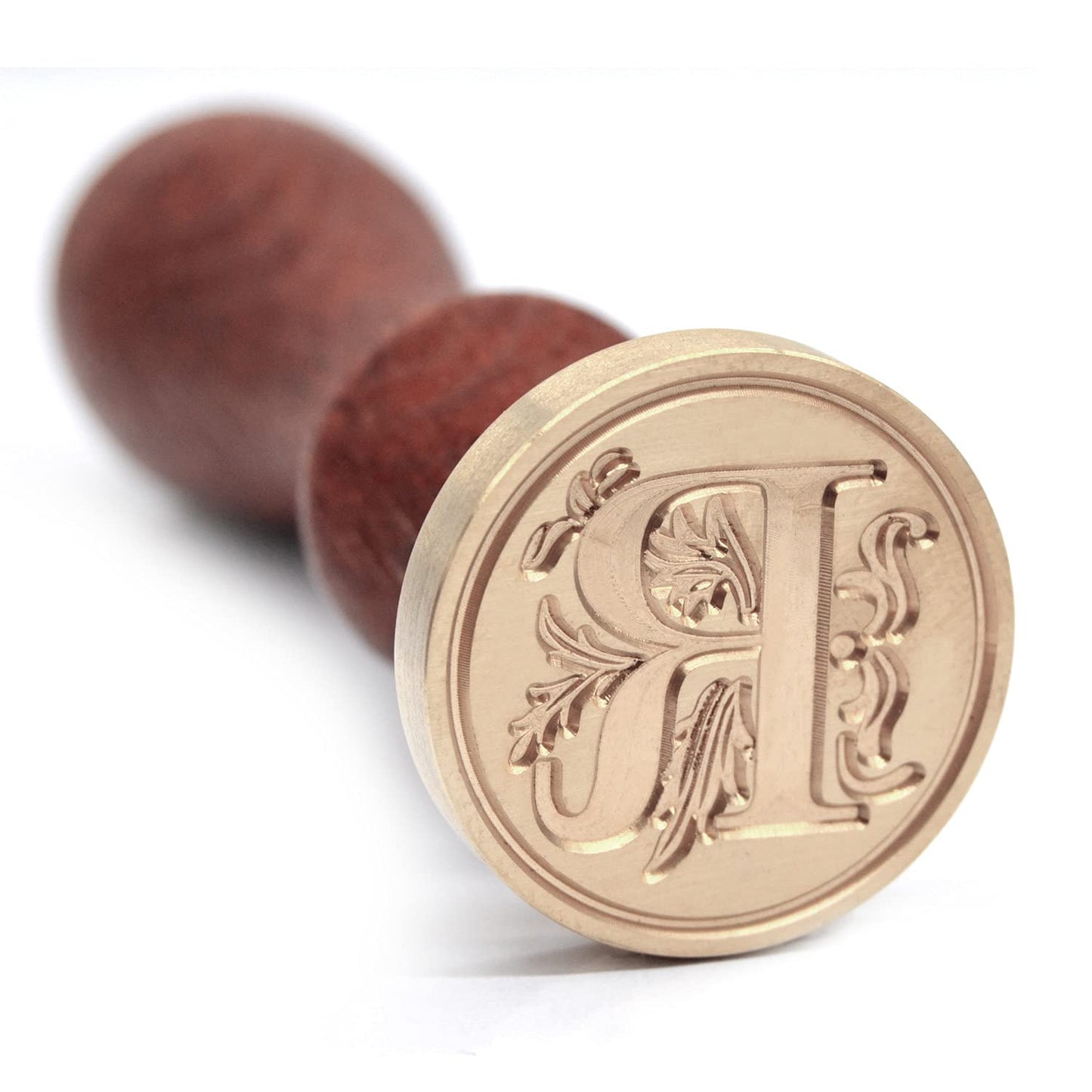 Traditional Wax Seal Stamp: Brass Head & Wooden Handle for Elegant, Zero-Waste Correspondence