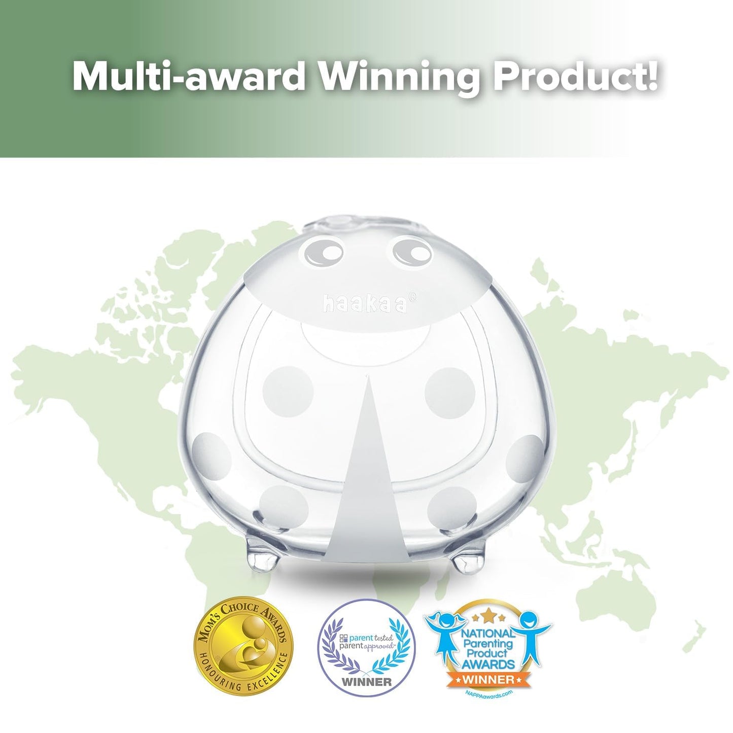 Haakaa Ladybug 2.5oz Wearable Silicone Milk Collector (2-Pack)