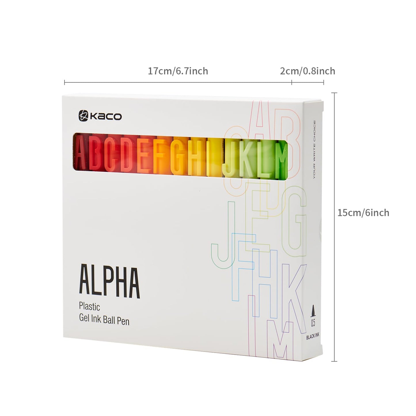 Kaco 26-Piece Quick-Dry Fine Point Gel Pen Set