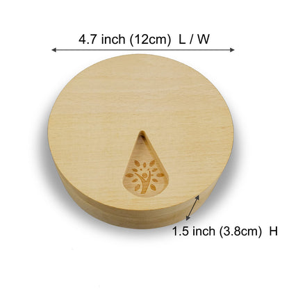 Beech Wood Weekly Pill Organizer | TRUE Shift Plastic‑Free Medicine Box