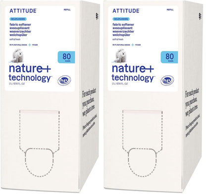 ATTITUDE Liquid Fabric Softener: Plant-Based, Vegan & Unscented