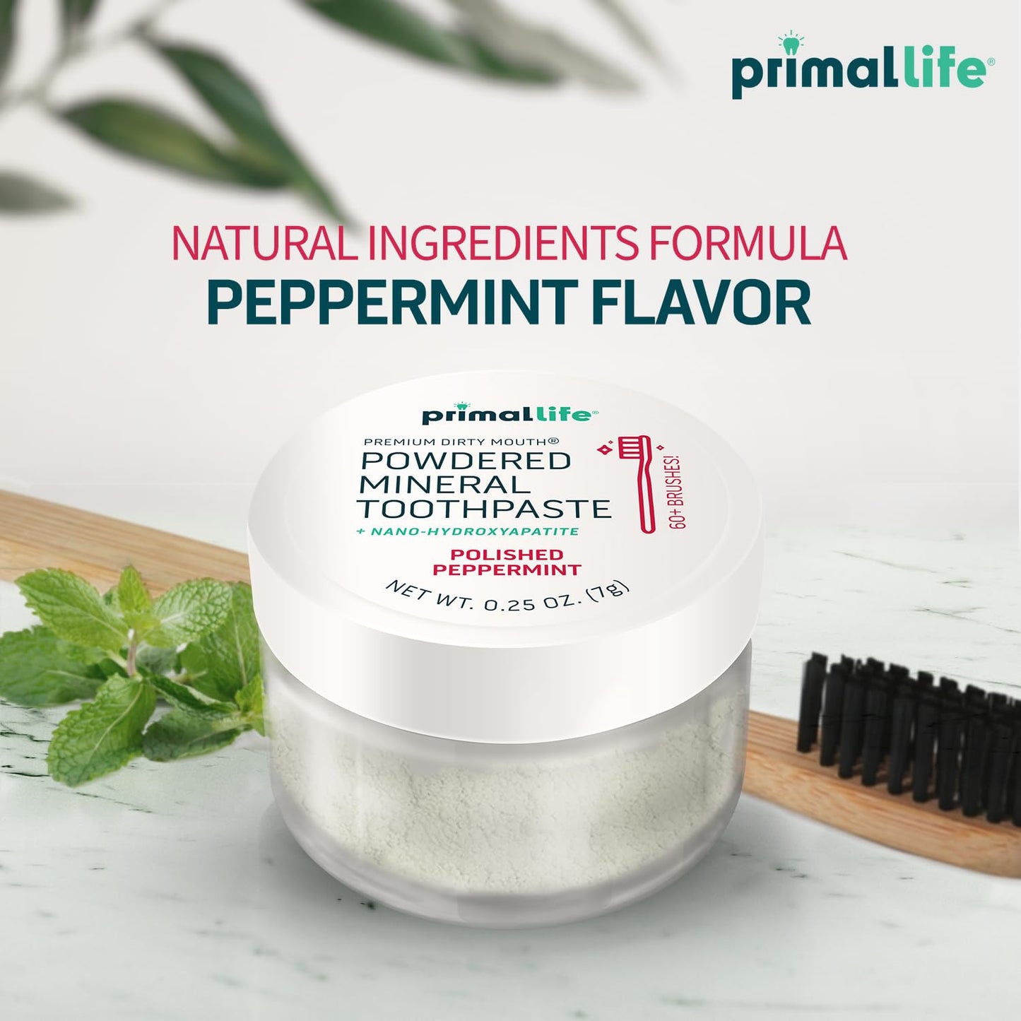 Primal Life Organics: Powdered Mineral Toothpaste, Fluoride - Free, Perfect For All Ages - The Tribalist
