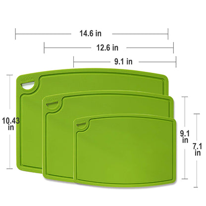 Liflicon 12.6'' x 9.1'' Thick Silicone Cutting Board: Non-Toxic & Flexible.