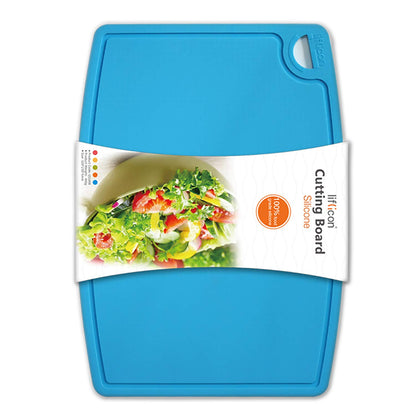 Liflicon 12.6'' x 9.1'' Thick Silicone Cutting Board: Non-Toxic & Flexible.