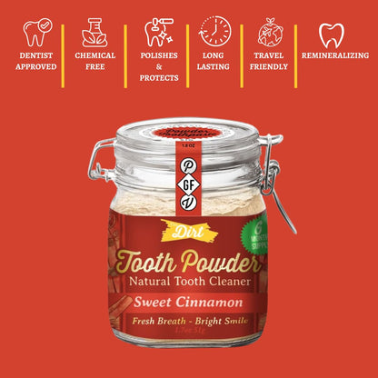 The Dirt Natural Tooth Powder | TRUE Shift Fluoride‑Free Oral Care