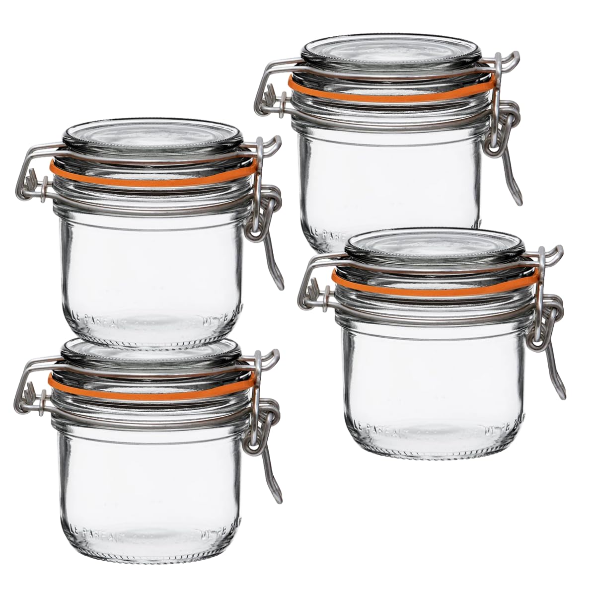 Le Parfait Super Terrine Jar - 4oz (Pack of 4) French Glass