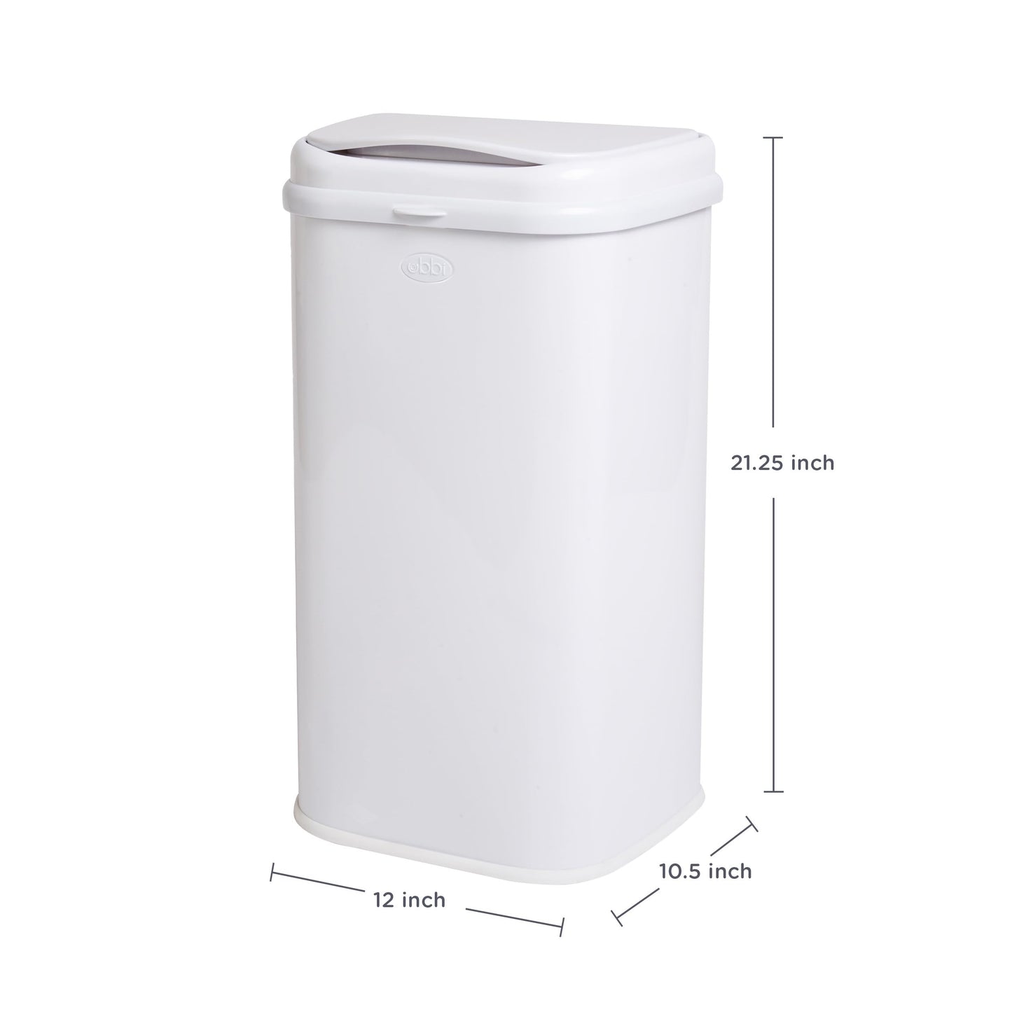 Ubbi Steel Diaper Pail: Powder-Coated Odor-Locking Bin