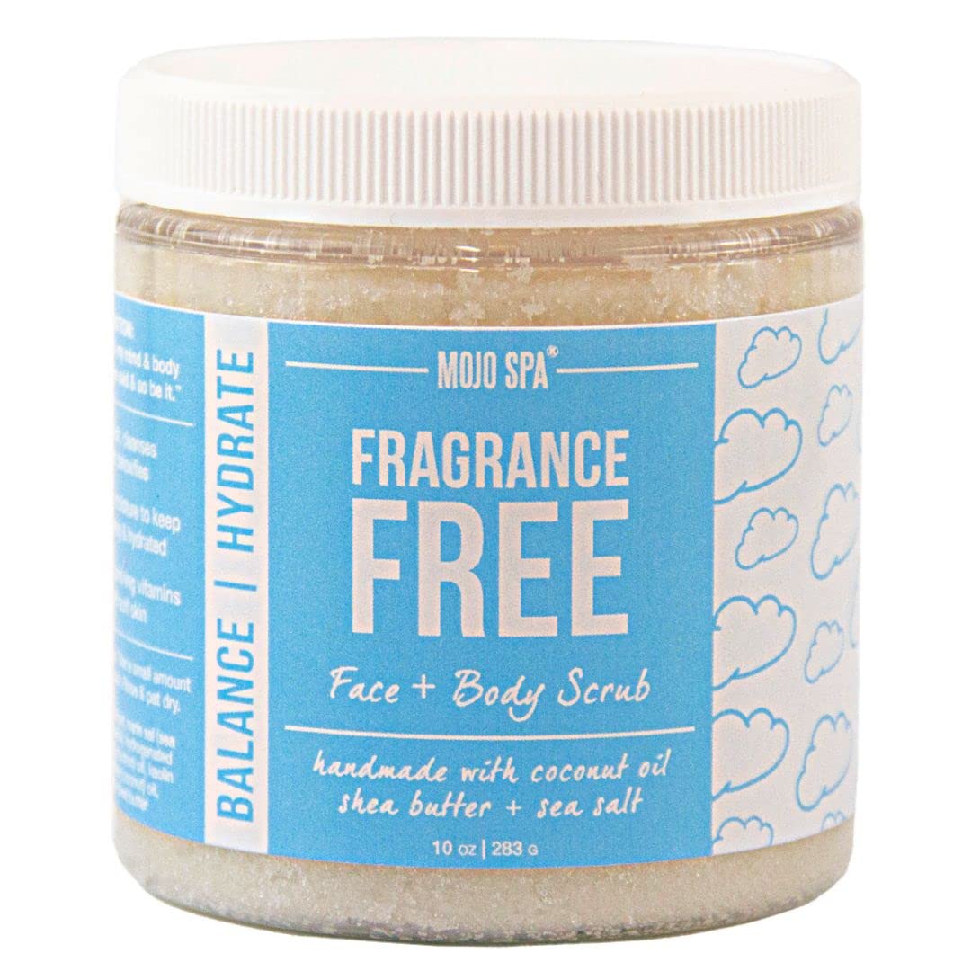 Fragrance-Free Sugar & Salt Face and Body Scrub – Mojo Spa