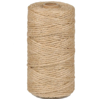 100% Natural Jute Twine: 1100 Feet of Biodegradable Cord for Zero-Waste Crafting and Gardening