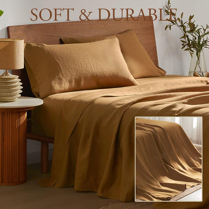 DAPU Pure Linen Sheets Set • 100% French Linen | TRUE Shift Breathable Bedding