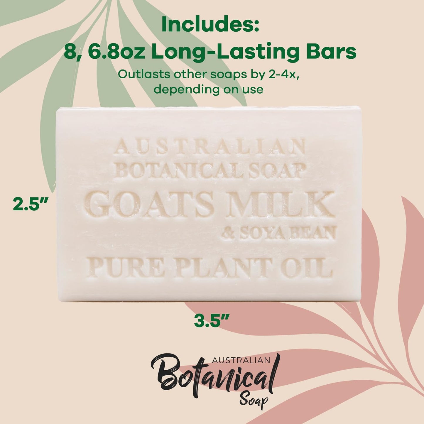 Australian Botanical Goat Milk Soap: Triple Milled with Organic Shea Butter