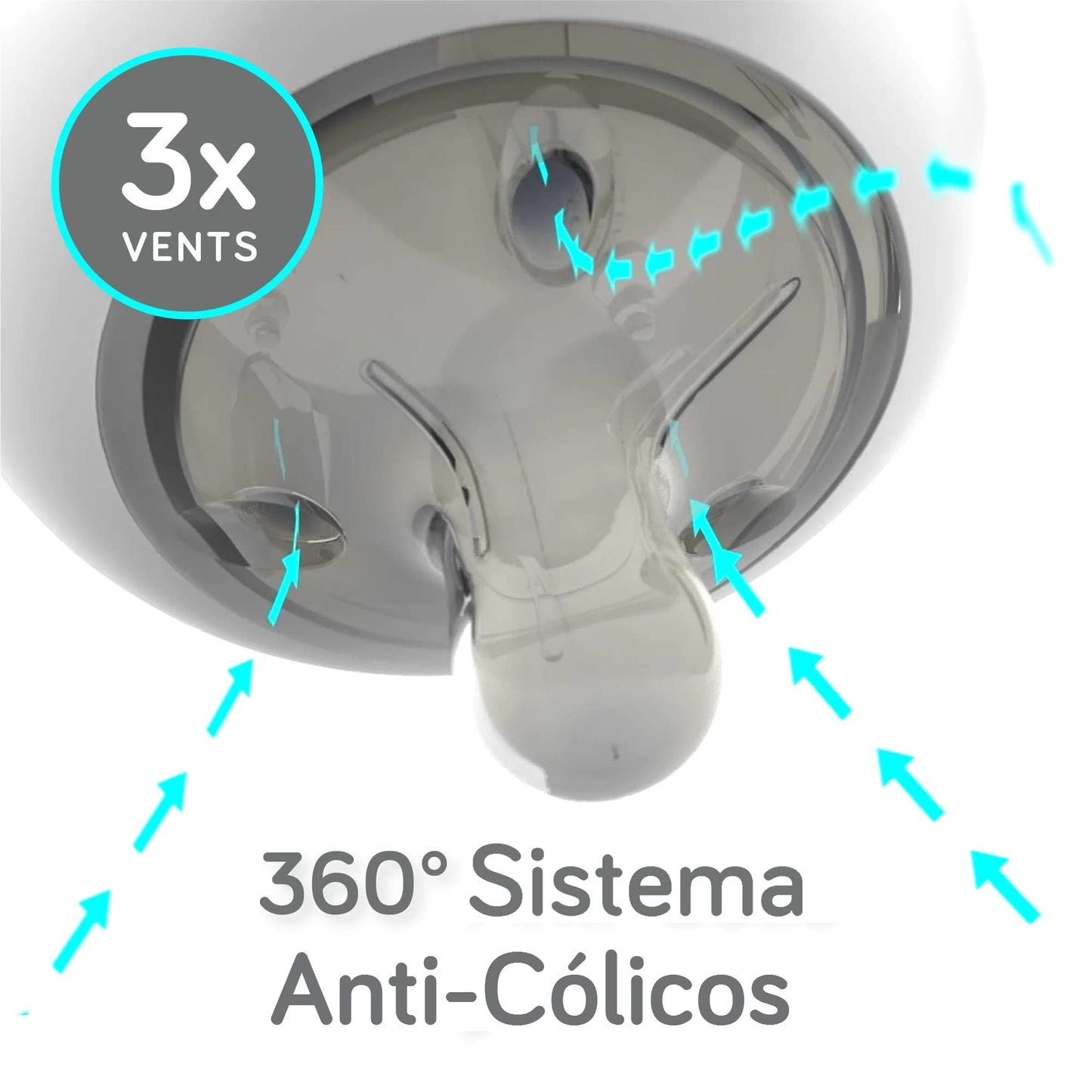 Nanobebe Flexy 9oz Silicone Baby Bottles with Anti-Colic Venting (3-Pack)