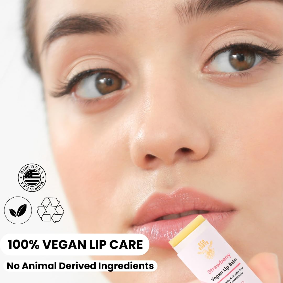 Organic Tinted Lip Balm 2-Pack: Coconut Oil & Plastic-Free Packaging