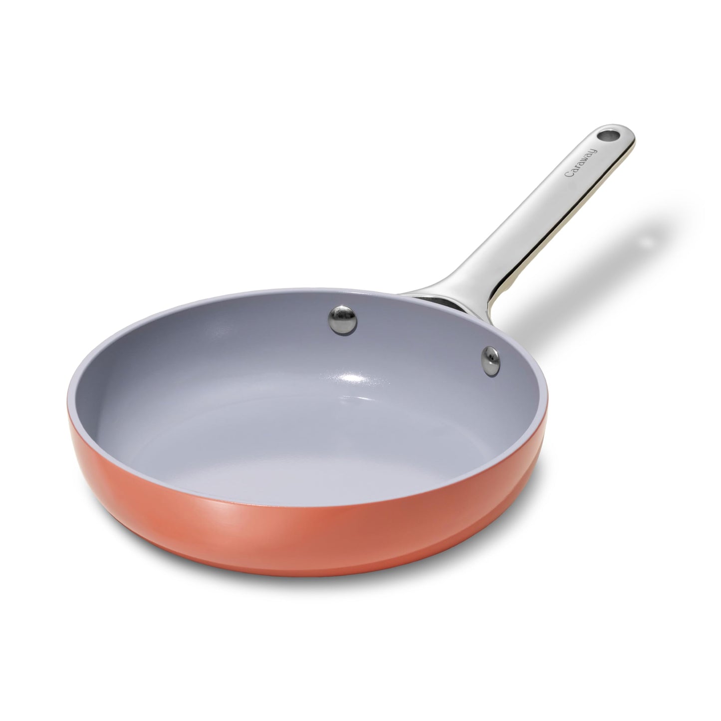 Frying pan with a gradient design on a white background