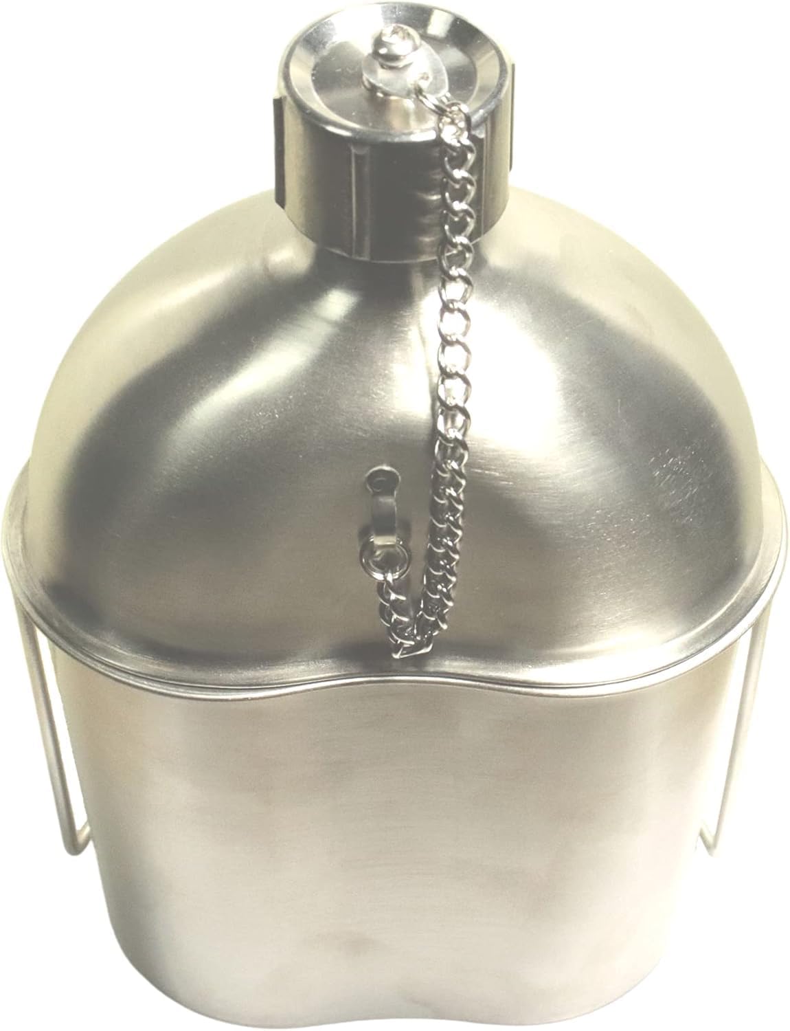 GI Military Grade Stainless Steel Canteen & Kidney Style Cup