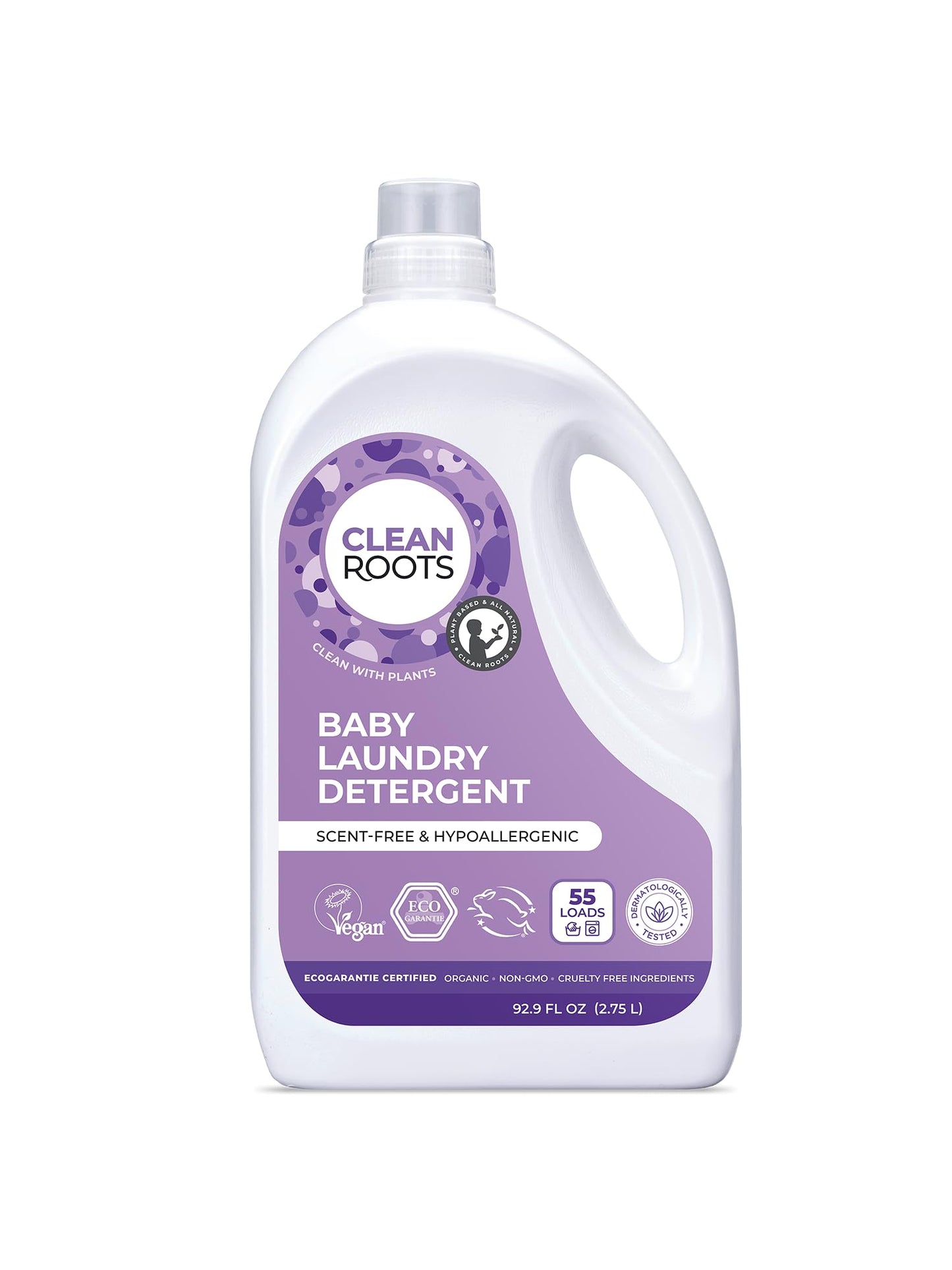 Clean Roots EcoGarantie Certified Organic Lavender Laundry Detergent