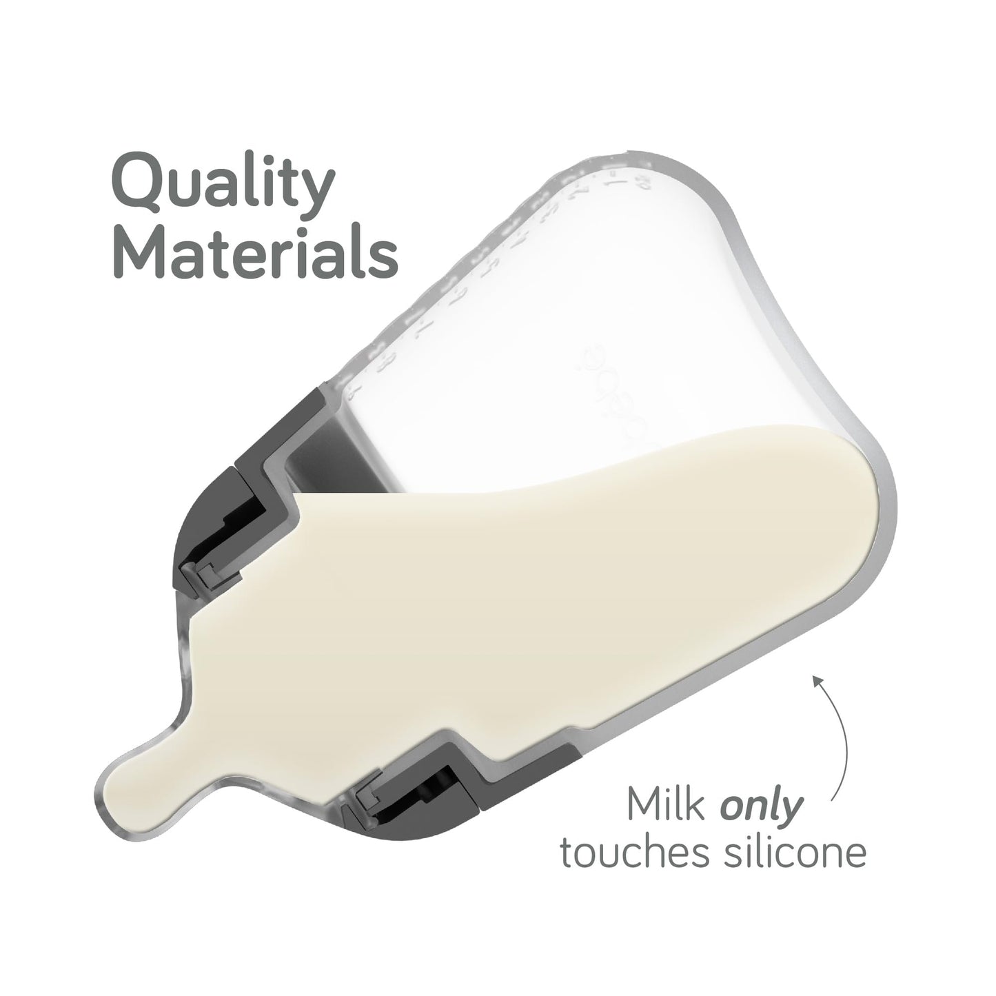 Nanobebe Flexy 9oz Silicone Baby Bottles with Anti-Colic Venting (3-Pack)