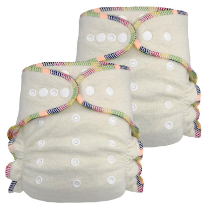 EcoAble Overnight Hemp Fitted Cloth Diapers: Adjustable Organic Purity