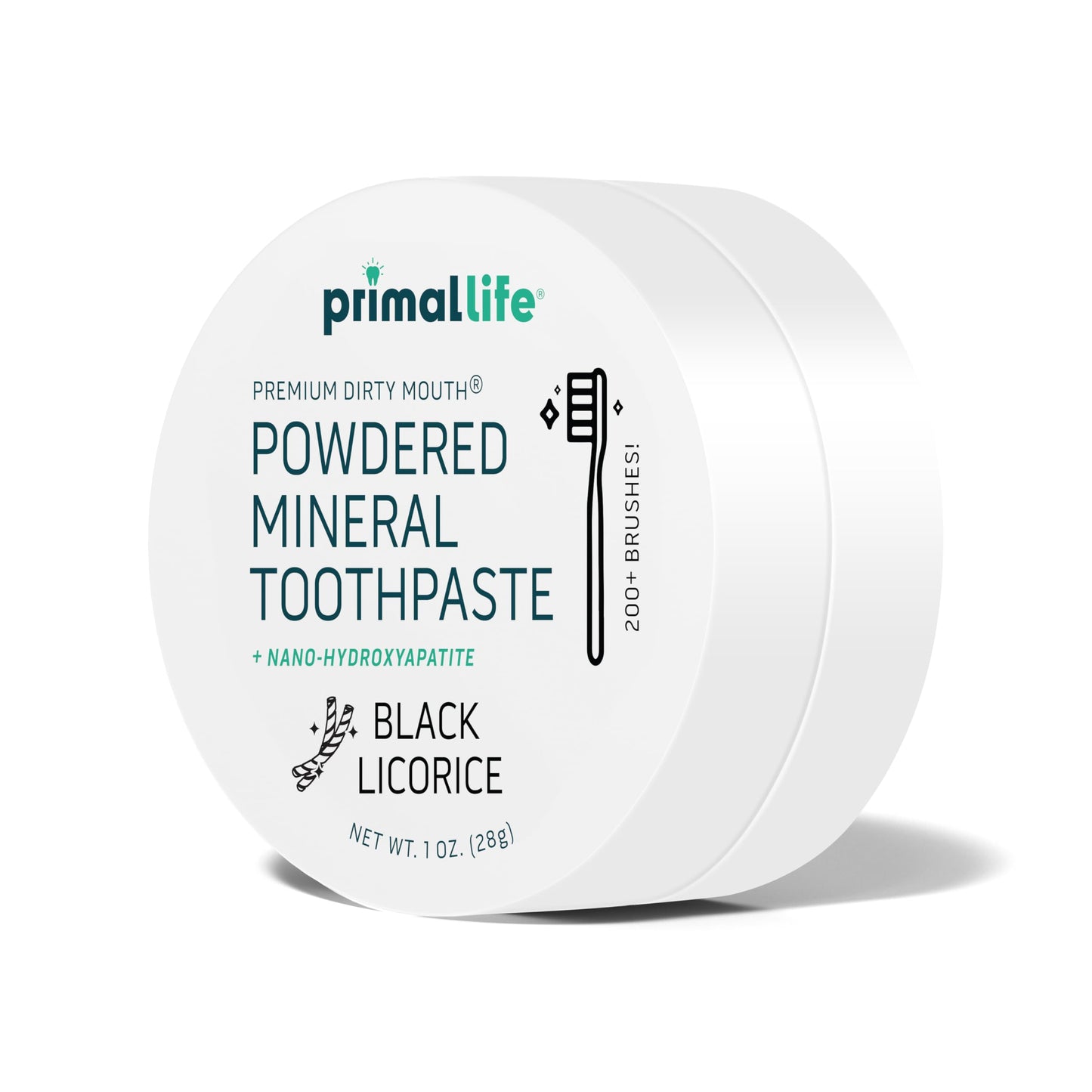 Primal Life Organics Dirty Mouth Toothpowder: Sweet Bubblegum 0.25 oz