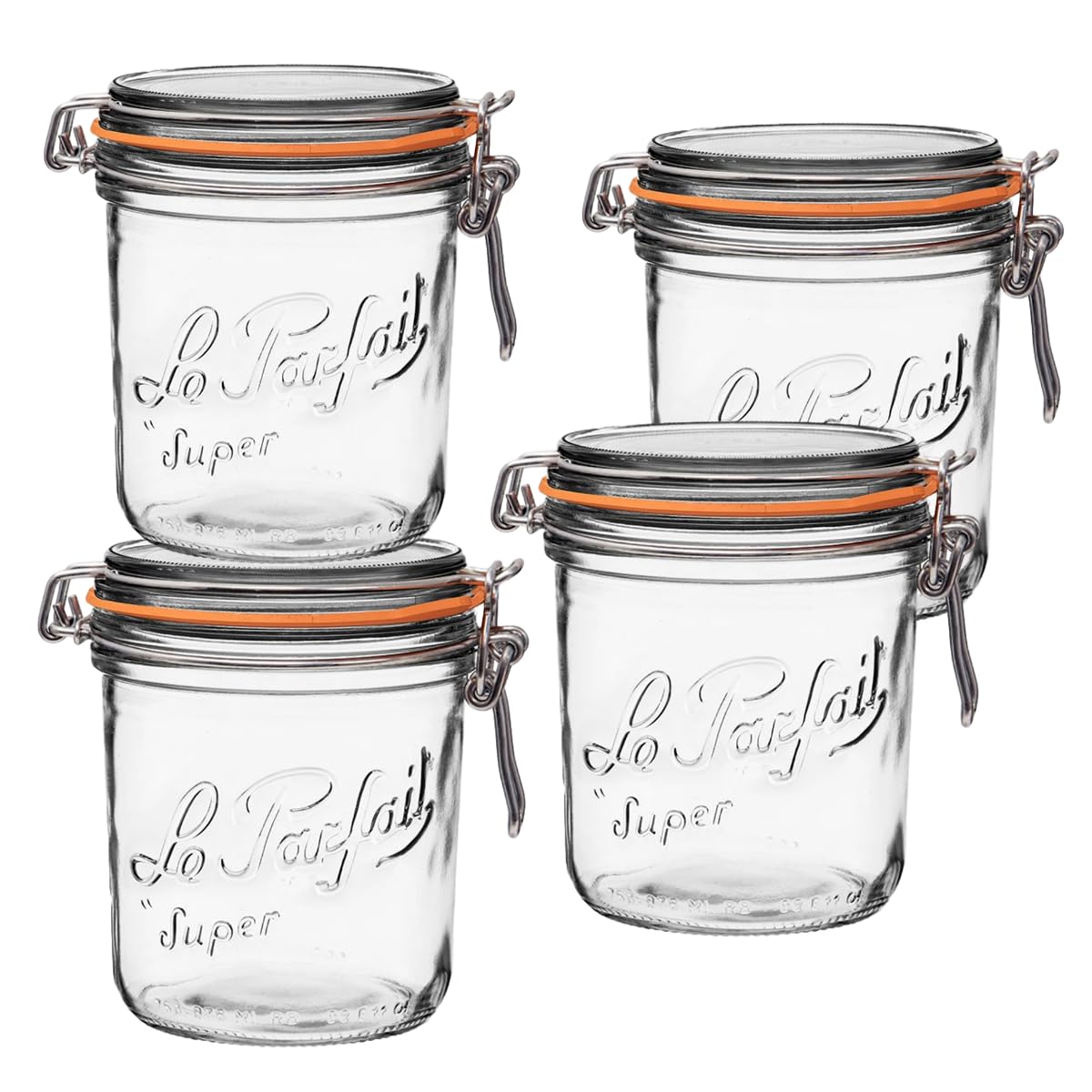 Le Parfait Super Terrine Jar - 4oz (Pack of 4) French Glass