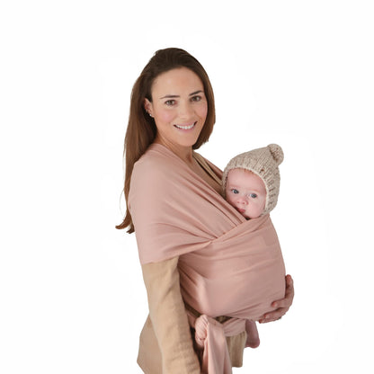 Mushie Organic Cotton Baby Wrap: Soft Roman Green Sling