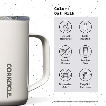 Corkcicle Classic 16 oz Triple-Insulated Stainless Steel Mug