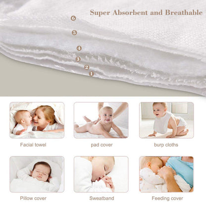 Fasoar Cotton Prefold Cloth Diapers: 100% Unbleached Purity