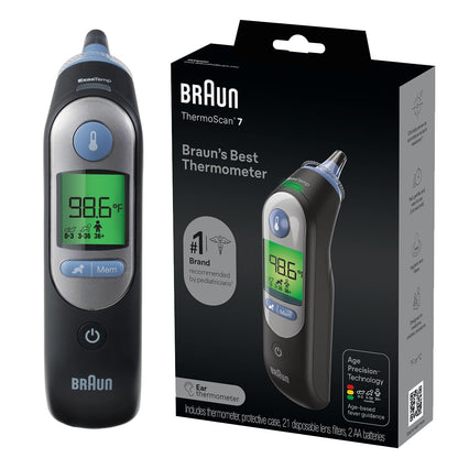 Braun ThermoScan 7: Digital Ear Thermometer with Age Precision