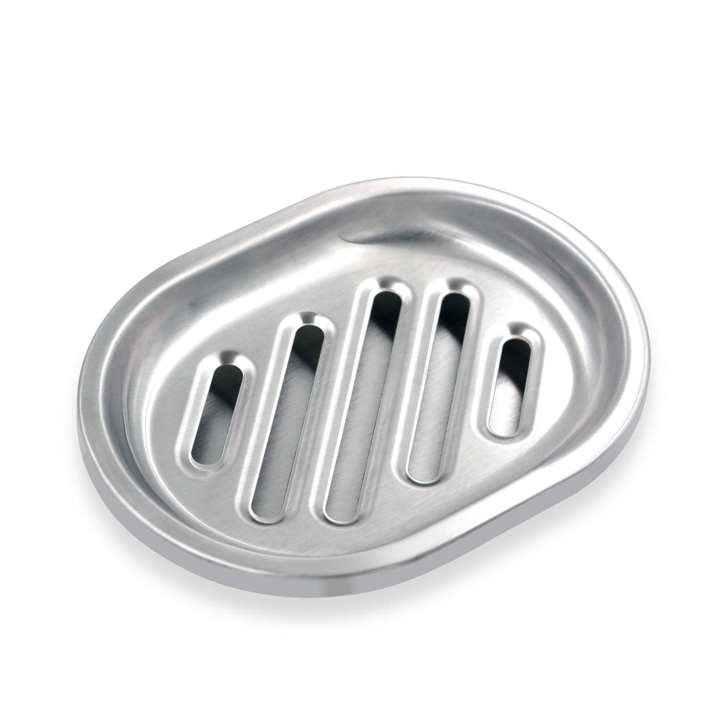Stainless Steel Soap Dish with Drain Tray | TRUE Shift 304‑Grade Soap Saver