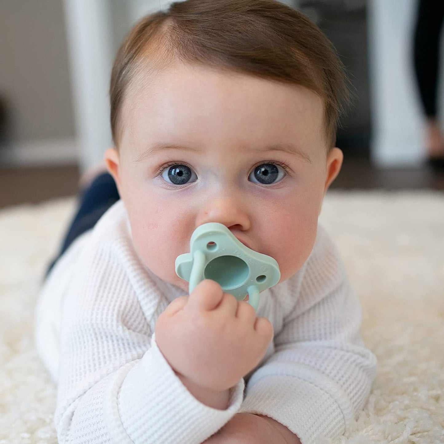 Dr. Brown's HappyPaci Silicone Pacifier: 100% Medical-Grade One-Piece