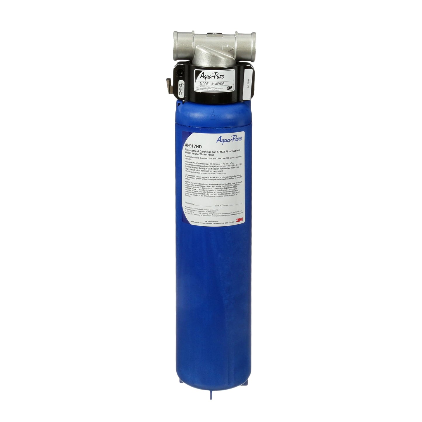 3M Aqua-Pure AP904: Heavy-Duty 304 Stainless Steel Filter to Eliminate Chlorine & Scale