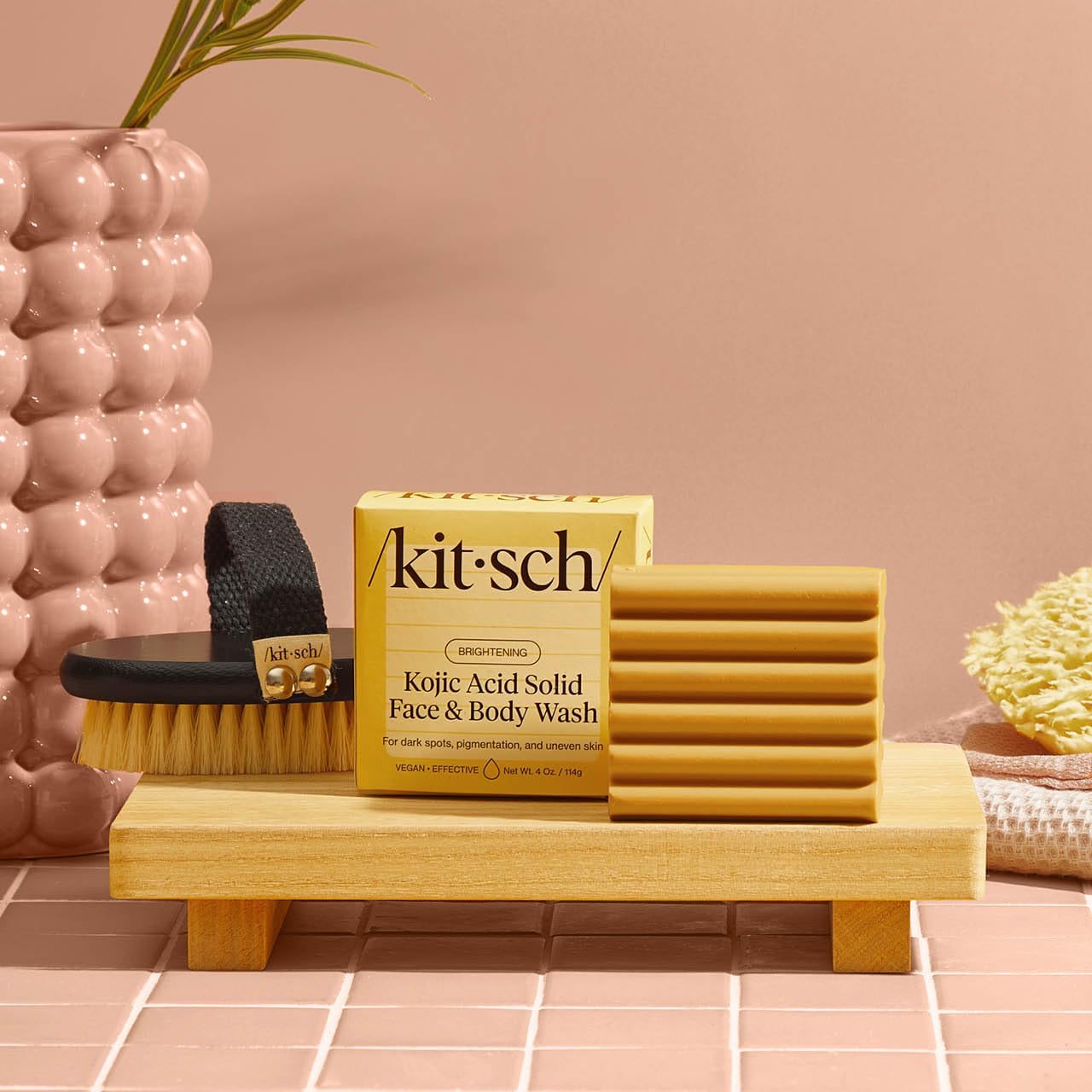Plastic-Free Sugar Body Scrub Bar, Vegan & Leaping Bunny – Kitsch