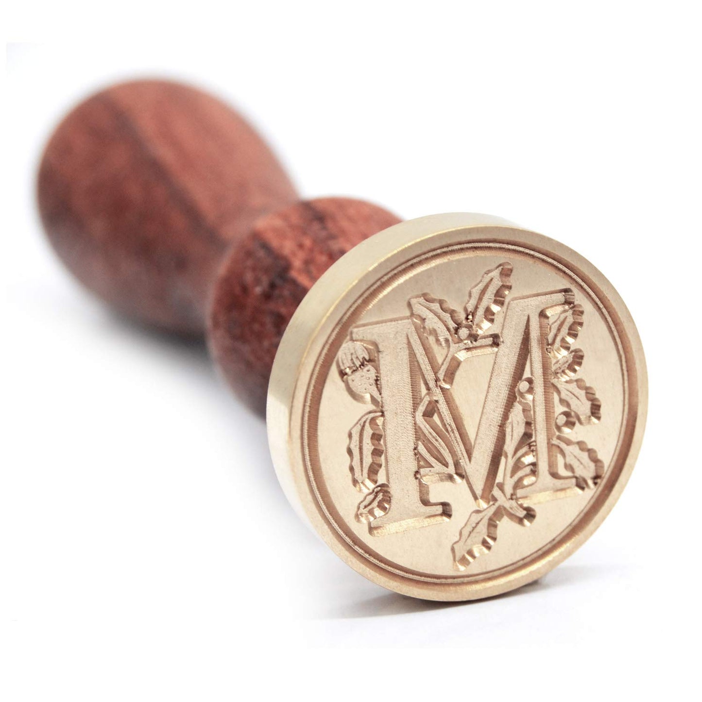 Traditional Wax Seal Stamp: Brass Head & Wooden Handle for Elegant, Zero-Waste Correspondence