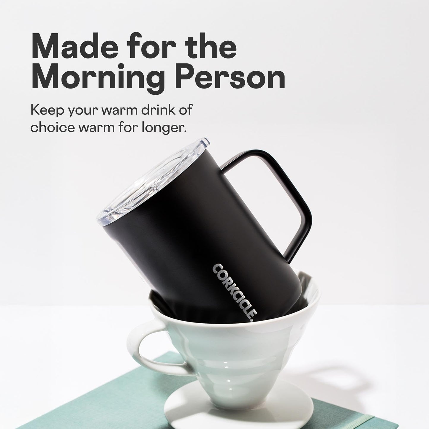 Corkcicle Classic 16 oz Triple-Insulated Stainless Steel Mug