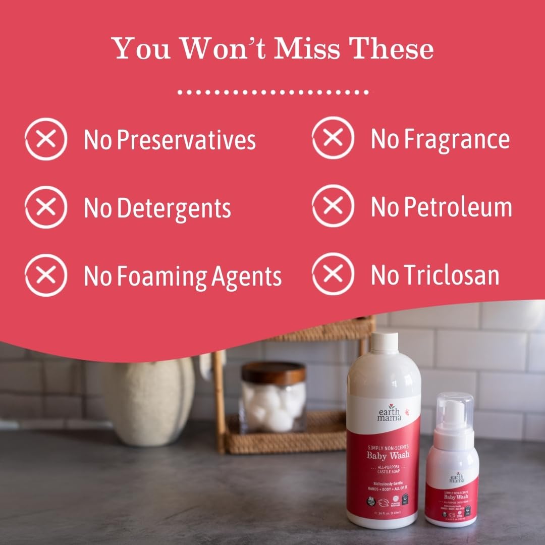 Earth Mama Simply Non-Scents: Organic Foaming Castile Refill