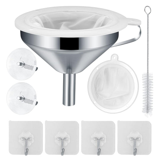 Norpro Stainless Steel Funnel Set (3‑Piece) | TRUE Shift Food‑Grade Kitchen Funnels
