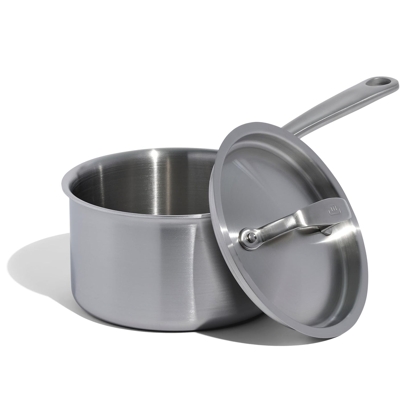 Made In 4 Quart Stainless Clad Saucepan: Professional 5-Ply Construction, Made in Italy for a Lifetime of Plastic-Free Cooking