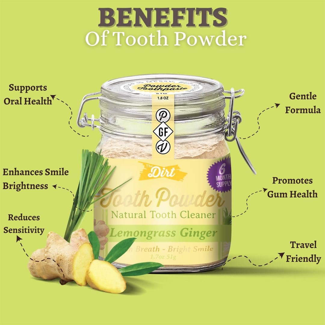 The Dirt Natural Tooth Powder | TRUE Shift Fluoride‑Free Oral Care
