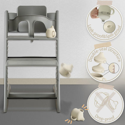 Moonkie 3-in-1 Food-Grade Silicone Training Cup (4 oz)