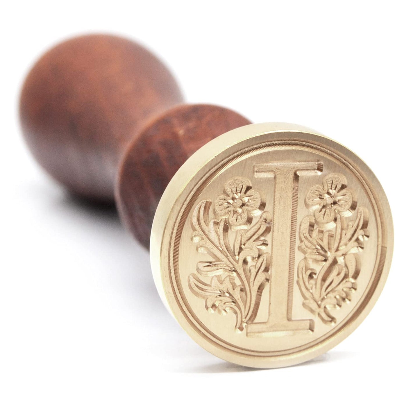 Traditional Wax Seal Stamp: Brass Head & Wooden Handle for Elegant, Zero-Waste Correspondence