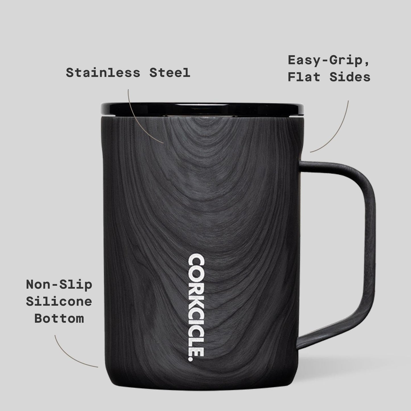 Corkcicle Classic 16 oz Triple-Insulated Stainless Steel Mug