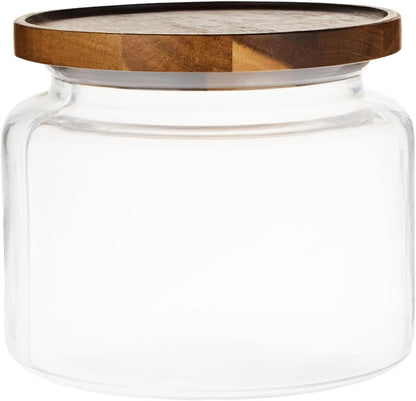 Anchor Hocking Montana Glass Jar with Acacia Lid (64oz)