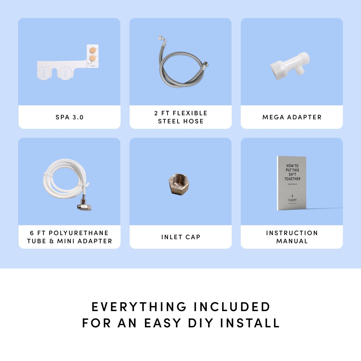 TUSHY 3.0 Spa Bidet Attachment: Cool to Warm Water Cleaning