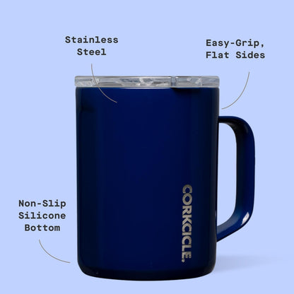 Corkcicle Classic 16 oz Triple-Insulated Stainless Steel Mug
