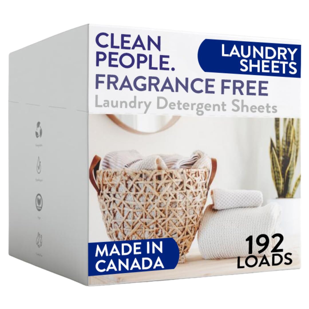 Toxin-Blocking Sleep & Laundry: Non-Toxic Clean People Ultra-Concentrated Detergent Sheets