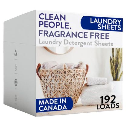 Toxin-Blocking Sleep & Laundry: Non-Toxic Clean People Ultra-Concentrated Detergent Sheets