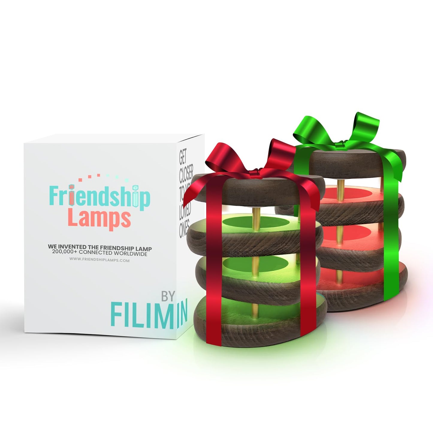 Filimin Friendship Lamp: Mid-Century Knotty Alder Wood