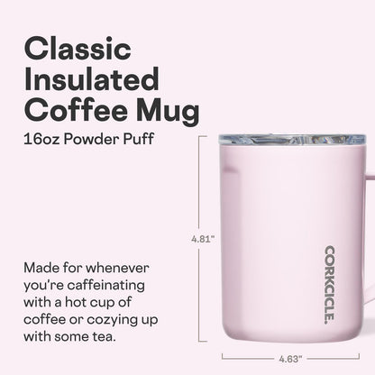 Corkcicle Classic 16 oz Triple-Insulated Stainless Steel Mug
