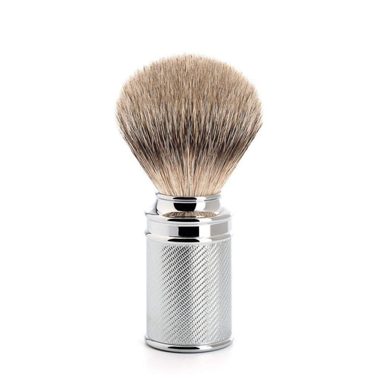 MÜHLE Traditional Silvertip Badger Brush | TRUE Shift Chrome Stainless Handle